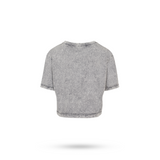 Dino Ladies Cropped T-Shirt Vintage Grey